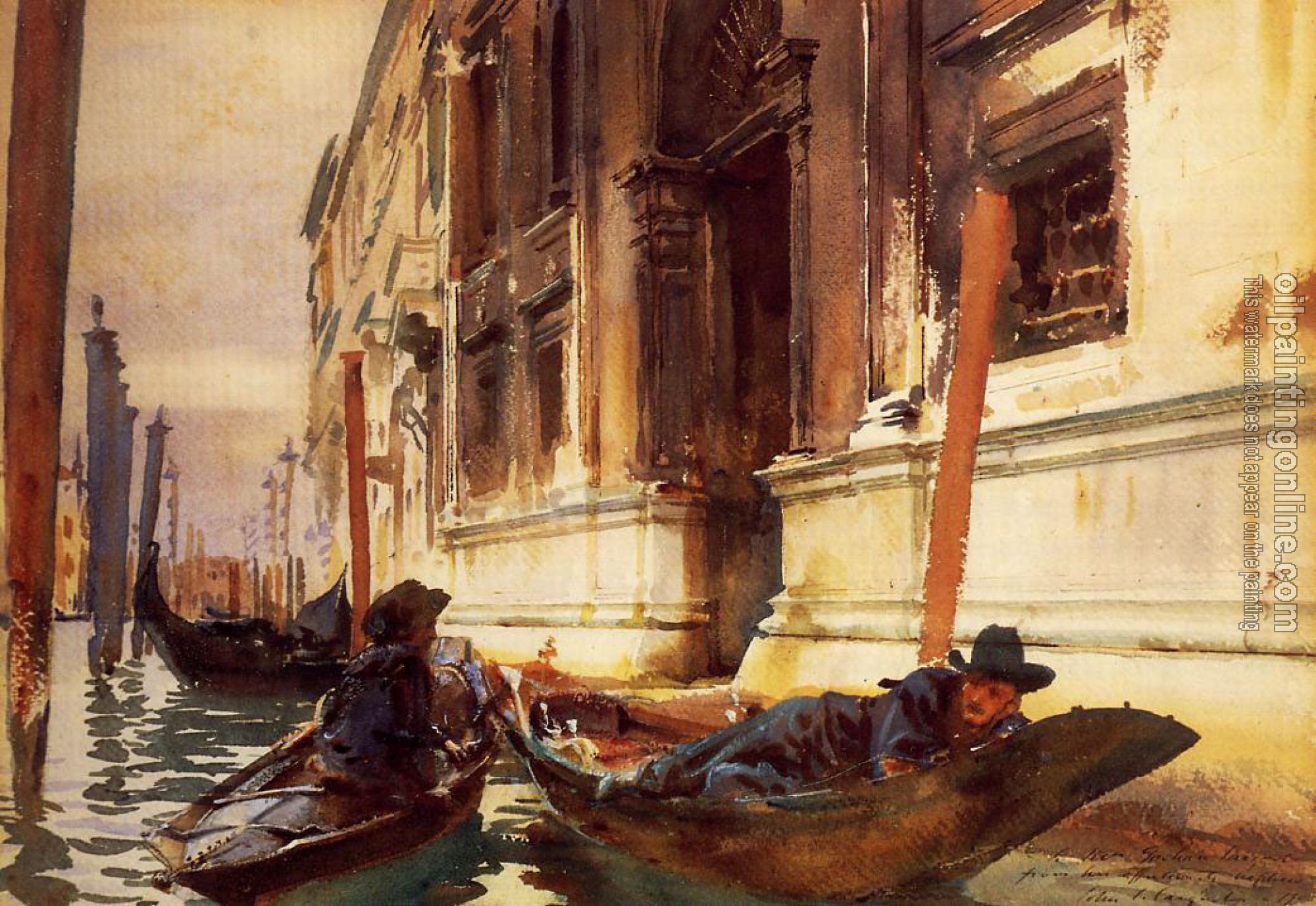 Sargent, John Singer - Gondoliers's Siesta